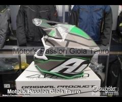 AIROH Casco Cross Wraap Mood Green Motor's Passion