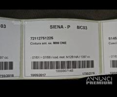 Cinture Anteriori per Mini One N12B14A 2006