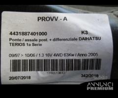 Assale / Ponte Posteriore per Daihatsu Terios K3 - 6