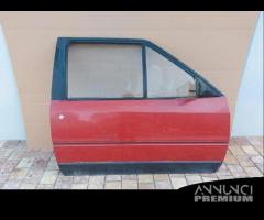 Porta anteriore destra rossa Citroen AX del 1991