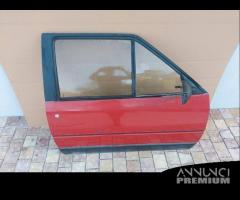 Porta anteriore destra rossa Citroen AX del 1991