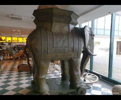 Replica Elefante In Legno Con Lamine Da Collezione