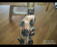 Statuetta In Legno Raffigurante Un Gatto - 5