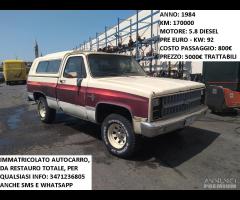 Chevrolet Silverado Diesel Da Restauro Totale 1984