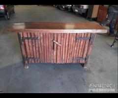 Credenza Stile Montanaro Vintage In Legno - 1