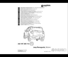 Kit gancio traino vert westfalia jeep renegade