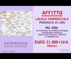 LLOCALE COMMERCIALE MQ 4500 IN PROVINCIA DI LODI