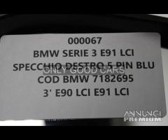 BMW Serie3 E91 LCI specchio destro 5 pin 0067/0071