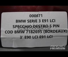 BMW Serie3 E91 LCI specchio destro 5 pin 0067/0071 - 7