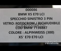 BMW X5 E70 LCI specchio sinistro 3 PIN 000086 - 6