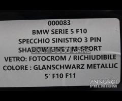 BMW Serie 5 F10 specchio sinistro 3 PIN 000083