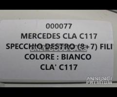 MERCEDES CLA C117 specchio destro 15 fili 000077