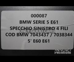 BMW Serie 5 E61 specchio sinistro 4 FILI 000087