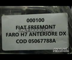 FIAT FREEMONT faro H7 anteriore destro 000100