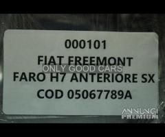 FIAT FREEMONT faro H7 anteriore sinistro 000101