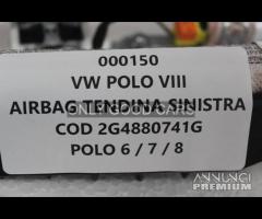 VW POLO VIII airbag tendina sinistra 000150