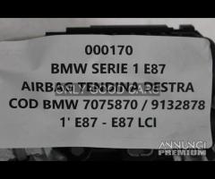 BMW Serie 1 E87 airbag tendina destra 000170