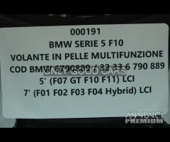 BMW Serie5 F10 F11 F07 volante in pelle 000191