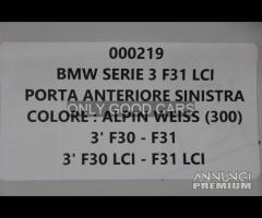 BMW Serie3 F30 F31 porta anteriore sinistra 000219