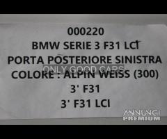 BMW Serie 3 F31 porta posteriore sinistra 000220