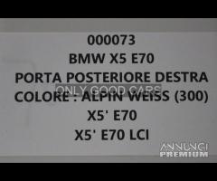 BMW X5 E70 porta posteriore destra 000073