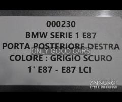 BMW Serie 1 E87 porta posteriore destra 000230