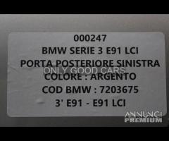 BMW Serie 3 E91 porta posteriore sinistra 000247