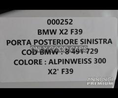 BMW X2 F39 porta posteriore sinistra 000252 - 3