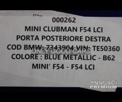 MINI CLUBMAN F54 porta posteriore destra 000262