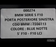 BMW Serie 5 F10 porta anteriore sinistra 000274