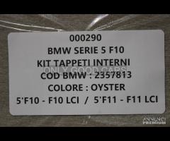 BMW Serie 5 F10 F11 Set tappetini interni 000290 - 5