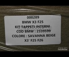 BMW X3 X4 F25 F26 Set tappetini interni 000289 - 5