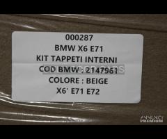 BMW X6 E71 Set tappetini interni 000287