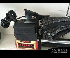 Verricello Dragon Winch 13000Lb 12V cavo Dyneema