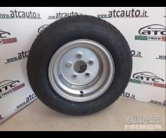 Ruota completa 195-55-10 carrello