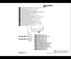 Kit gancio traino vert westfalia bmw x3, x4 - 5