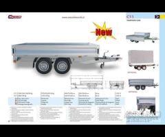 Rimorchio trasporto cose Cresci C11 950/2000Kg