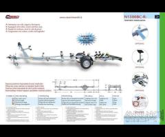 Rimorchio trasporto imbarcazioni Cresci N1500BCR - 1