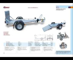 Rimorchio Trasporto Moto-Cose Cresci Rimorchi PT1