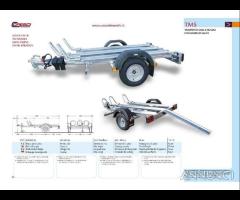 Rimorchio Trasporto 3 moto Cresci TM5 S.F. nuovo