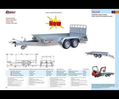 Rimorchio trasporto cose e veicoli TR25F Cresci