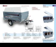 Rimorchio trasporto Cani Cresci TC6 nuovo