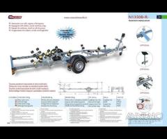 Rimorchio trasporto imbarcazioni Cresci N1350BR