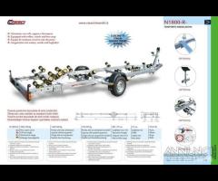 Rimorchio trasporto imbarcazioni Cresci N1800R