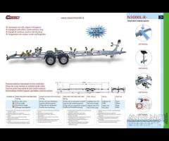 Rimorchio trasporto imbarcazioni cresci N3000LR