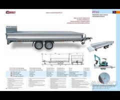 Rimorchi trasp cose veicoli con ramp Cresci PT35