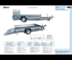 Rimorchio trasporto cose e veicoli Cresci TR15