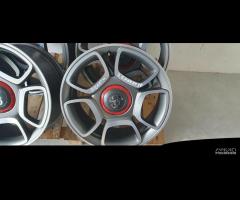 4x cerchi in lega abarth fiat 500 punto 17