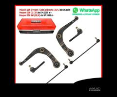 Kit 6 Bracci Anteriori Rinforzati Peugeot 206