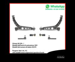 Kit 6 Bracci Anteriori Fiat Cinquecento tipo 170